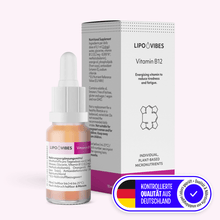 Load image into Gallery viewer, LipoVibes Vitamin B12 Drops with Methylcobalamin - Energising Vitamin