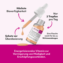 Load image into Gallery viewer, LipoVibes Vitamin B12 Drops with Methylcobalamin - Energising Vitamin