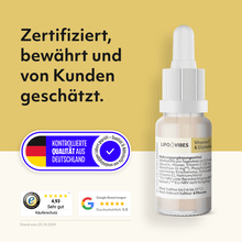 Load image into Gallery viewer, LipoVibes Vitamin C + Glutathione Drops – effective immune support