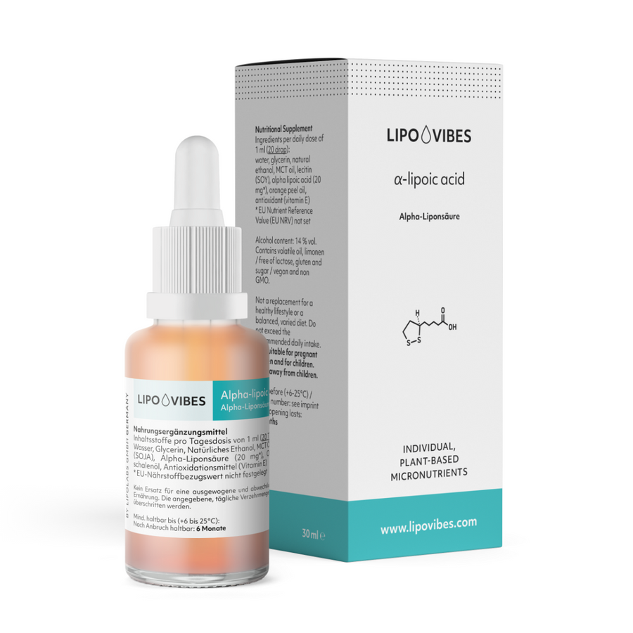 Promotes Energy Metabolism: LipoVibes Alpha Lipoic Acid