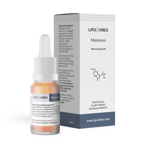 LipoVibes Melatonin Tropfen - natürliche Einschlafhilfe