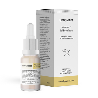 LipoVibes Vitamin C + Glutathion Tropfen - effektive Immununterstützung