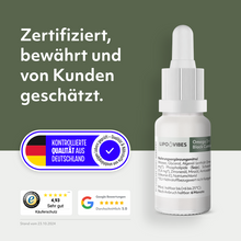 Laden Sie das Bild in den Galerie-Viewer, LipoVibes Omega-3 Tropfen (aus Algenöl) mit Schwarzkümmelöl
