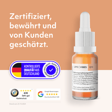 Laden Sie das Bild in den Galerie-Viewer, LipoVibes Q10 Tropfen - Unterstützung des Zellstoffwechsels

