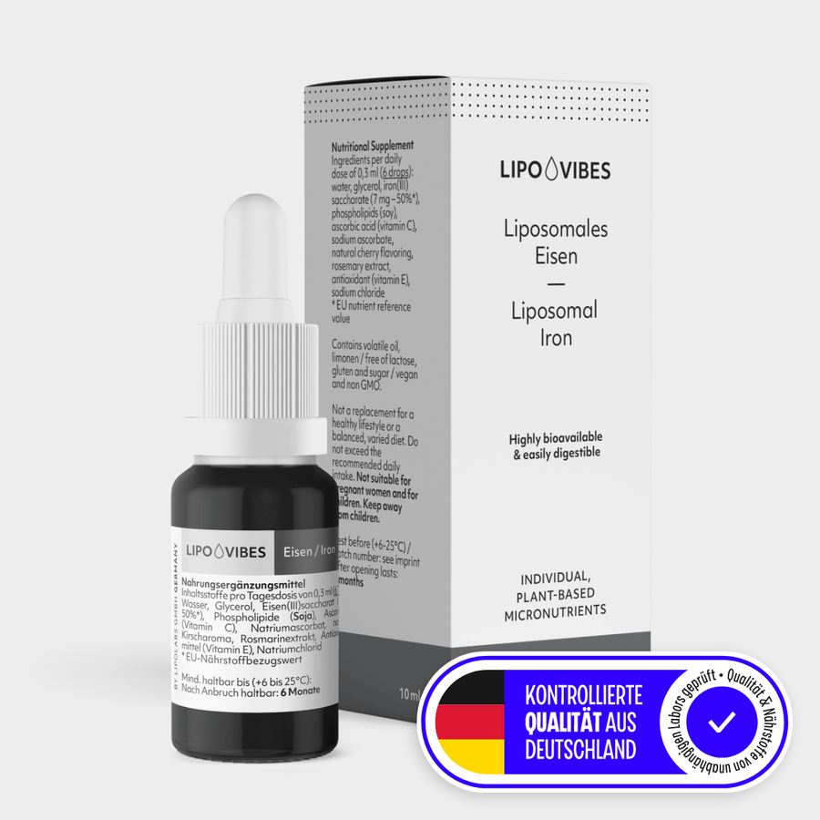 LipoVibes Iron Drops – Liposomal iron with high bioavailability: LipoVibes Iron Drops – Liposomal iron with high bioavailability