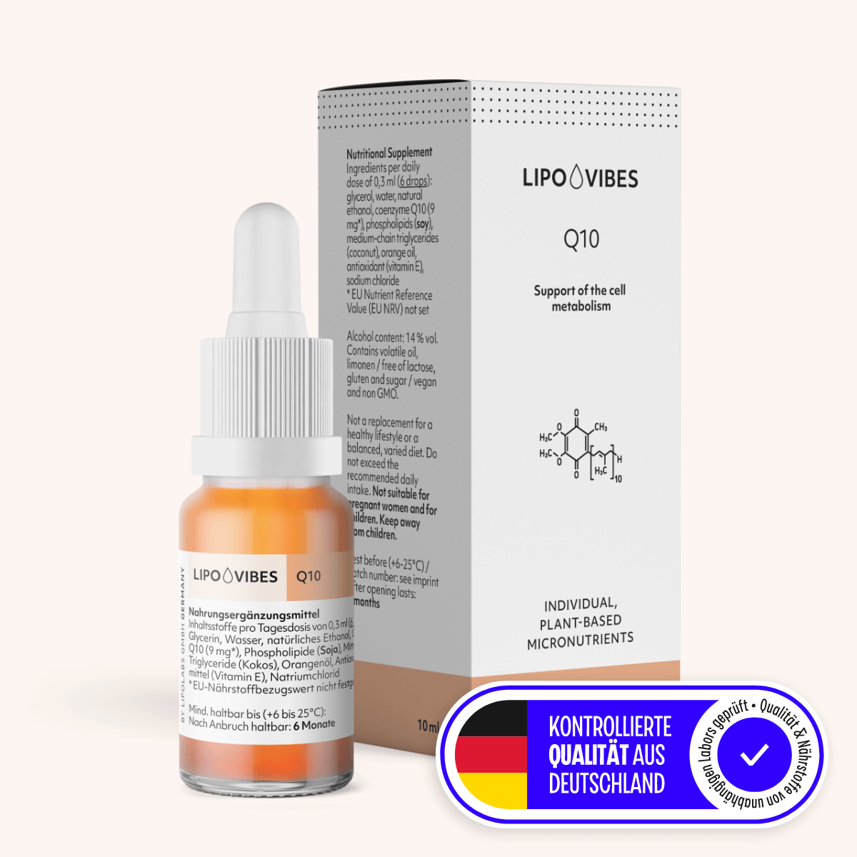 LipoVibes Q10 drops - support of the cell metabolism