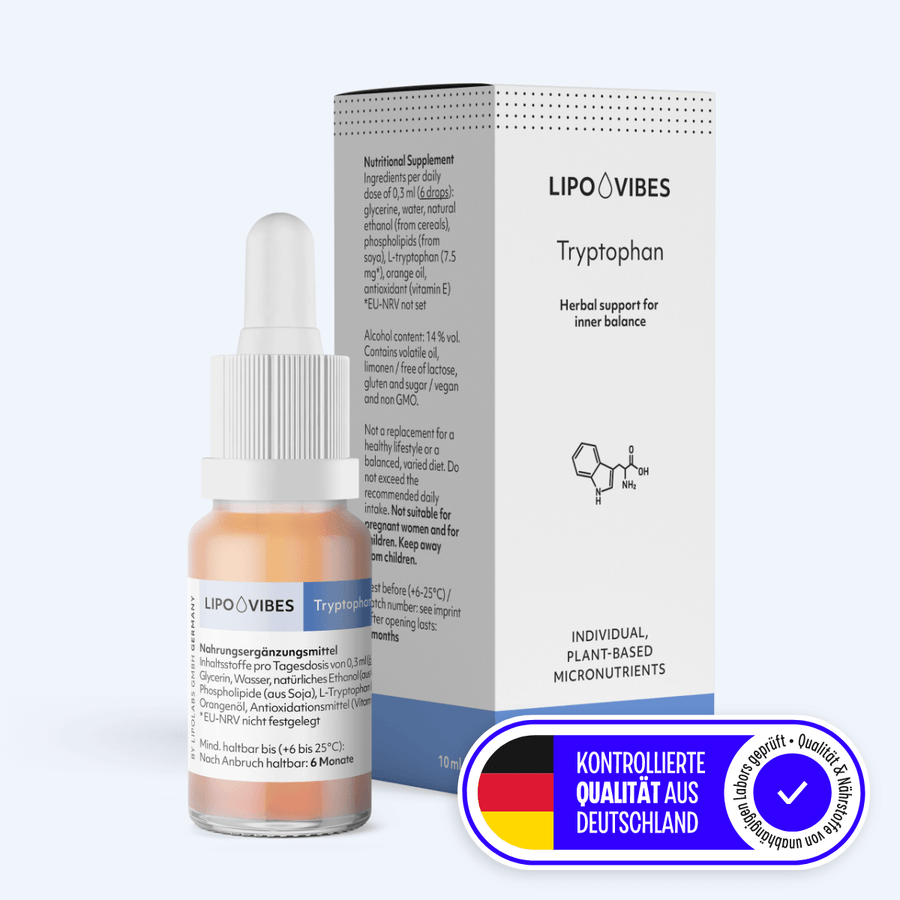 for more balance: LipoVibes Tryptophan drops