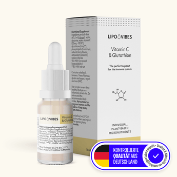 LipoVibes Vitamin C + Glutathione Drops – effective immune support