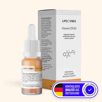 LipoVibes Vitamin D3 K2 - "sun vitamin" with important function