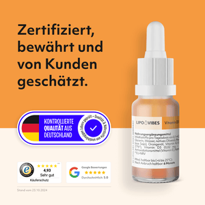 LipoVibes Vitamin D3 K2 - "sun vitamin" with important function