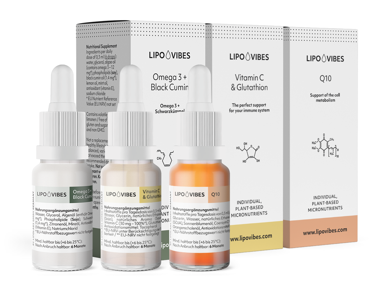 LipoVibes Kombination - Haut + Haare + Nägel